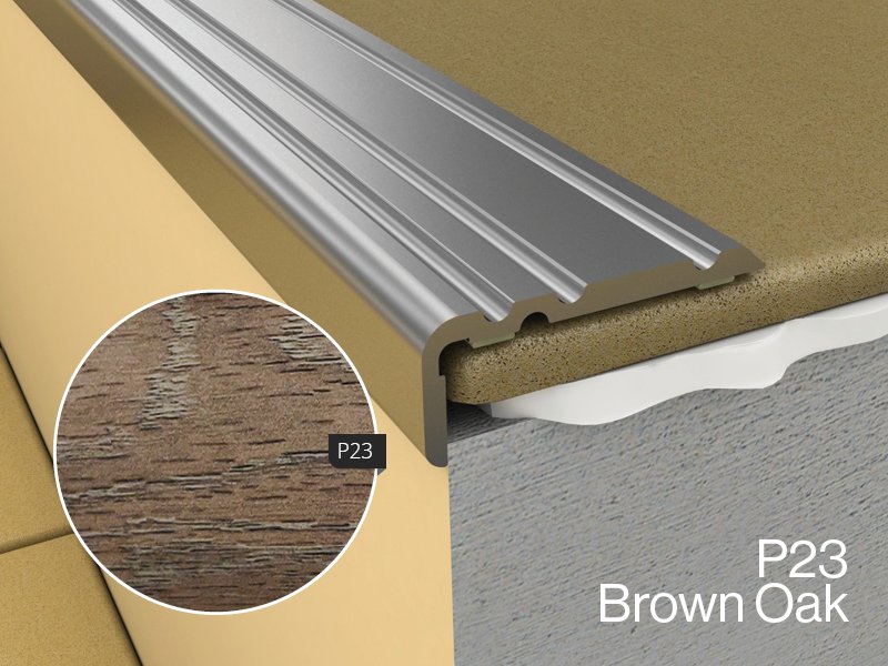 WRG3 1800mm Edge Adhesive Profile P23 Brown Oak