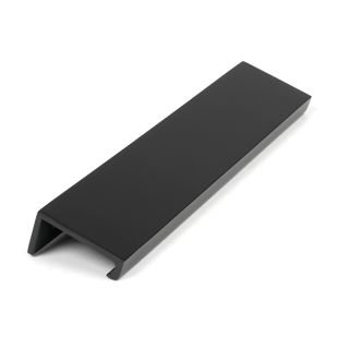 50741 - Matt Black 200mm Plain Edge Pull