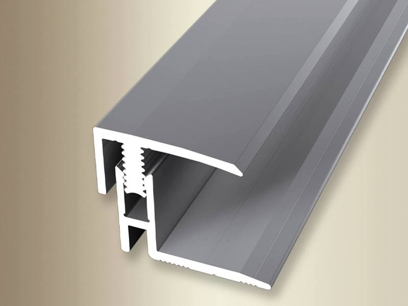 Premium 2-Part Profile Silver End Profile 17-22mm x 2000mm (563)