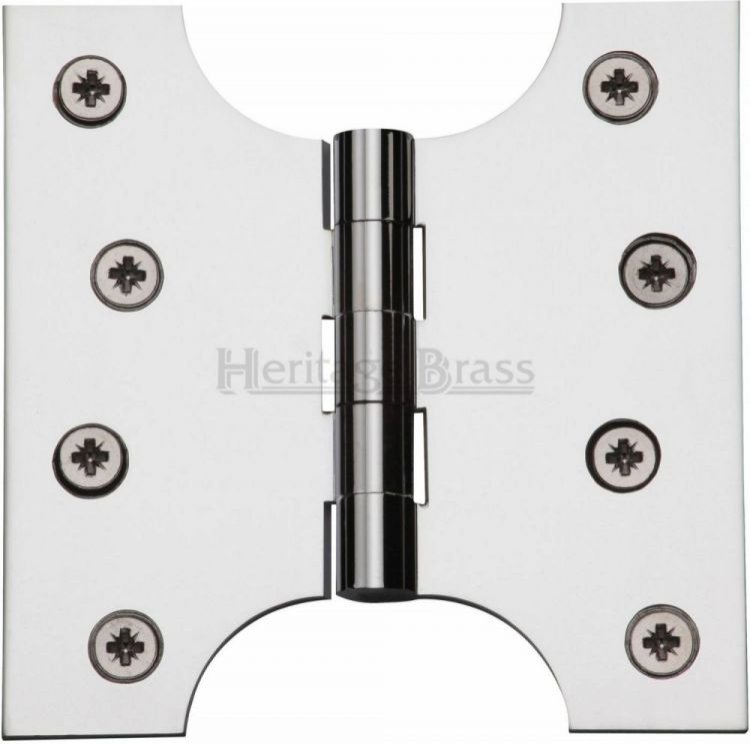 HG99-385-PC - Heritage Brass Parliament Hinge Brass 4 x 2 x 4 Polished Chrome Finish