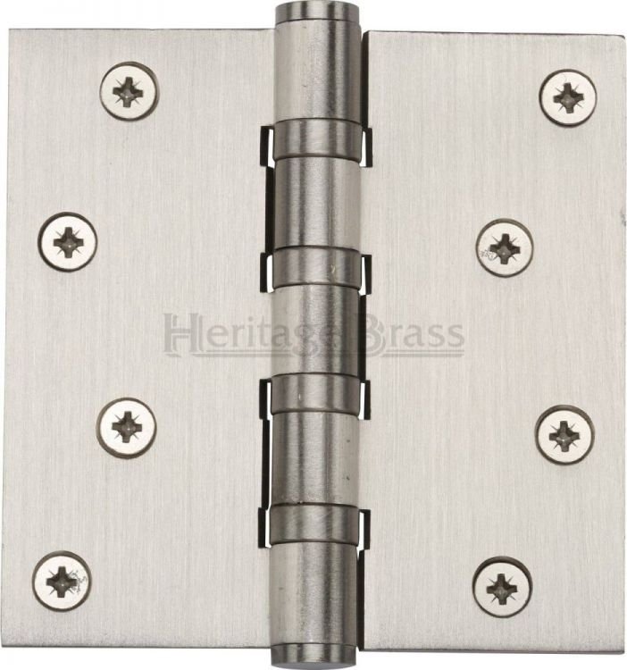 HG99-405-SN - Heritage Brass Hinge Brass With Ball Bearing 4 x 4 Satin Nickel Finish