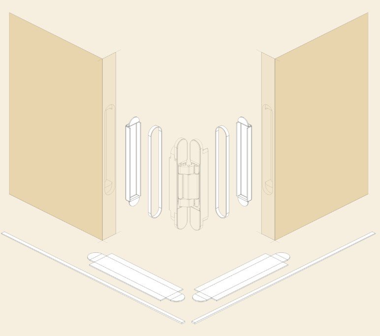 Intumescent Kit For Hinge KI.05.061 Set