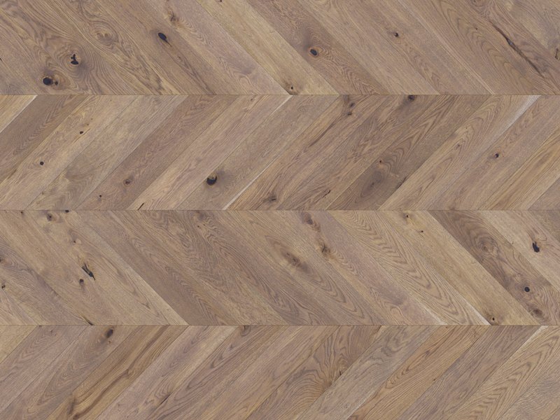 Barista Chevron Frappe / Serene Brushed Matt Varnished 130 x 14 x 725mm 0.61 SQM - Price Per Sq. Yard.