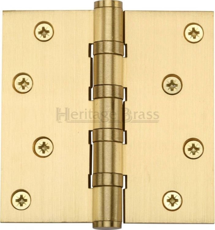 HG99-405-SB - Heritage Brass Hinge Brass With Ball Bearing 4 x 4 Satin Brass Finish