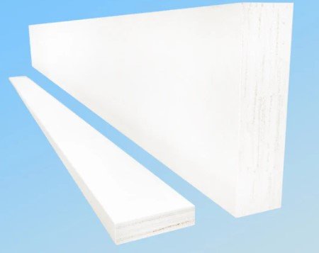 White Door Frame Set - (4 & 1/4) (107mm) Solid Engineered And Gesso Primed