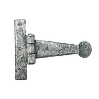 33650 - Pewter 4 Inch Penny End T Hinge (Pair)