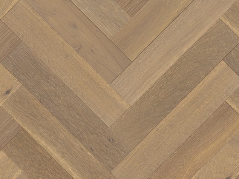 Herringbone Abbey Oak 120 x 18 x 600mm (L&R) 0.72 SQM - Price Per Sq. Yard.