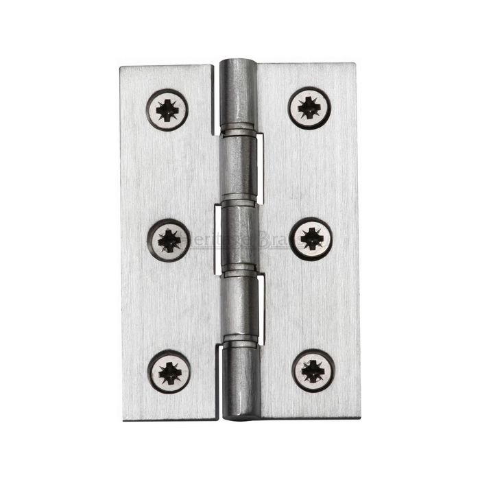 PR88-400-SC - Heritage Brass Hinge Brass With Phosphor Washers 3 x 2 Satin Chrome Finish