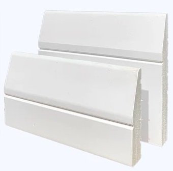 White Primed Burford Architrave 80 x 18 x 2150 - Set