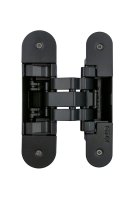 Invisacta IN570 3D Offset Adjustable Concealed Hinge - Capacity 60 Kg - Caps Included Matt Black Plastified