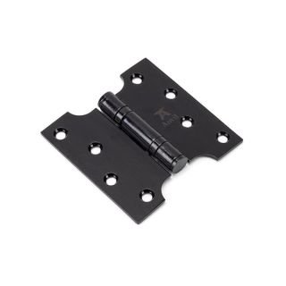 33043 - Black 4 Inch x 2 Inch x 4 Inch Parliament Hinge (Pair) SS