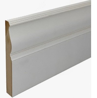 White Primed Edwardian 22 x 110mm x 4.4m Architrave