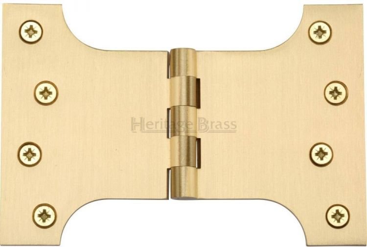 HG99-395-SB - Heritage Brass Parliament Hinge Brass 4 x 4 x 6 Satin Brass Finish