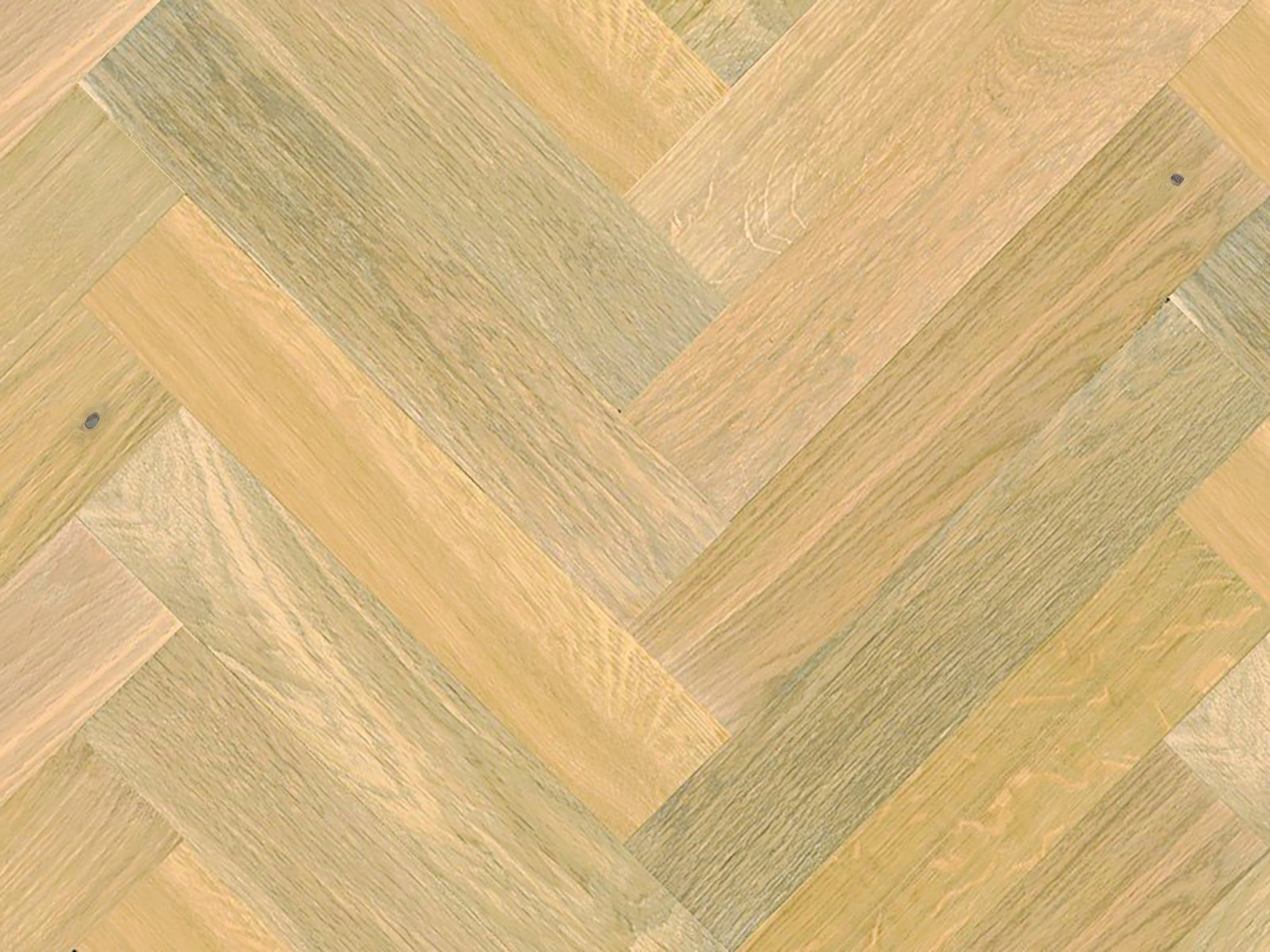 Herringbone Darwin Oak 90 x 18 x 450mm (L&R) UV Lacquer 0.405 SQM - Price Per Sq. Yard.