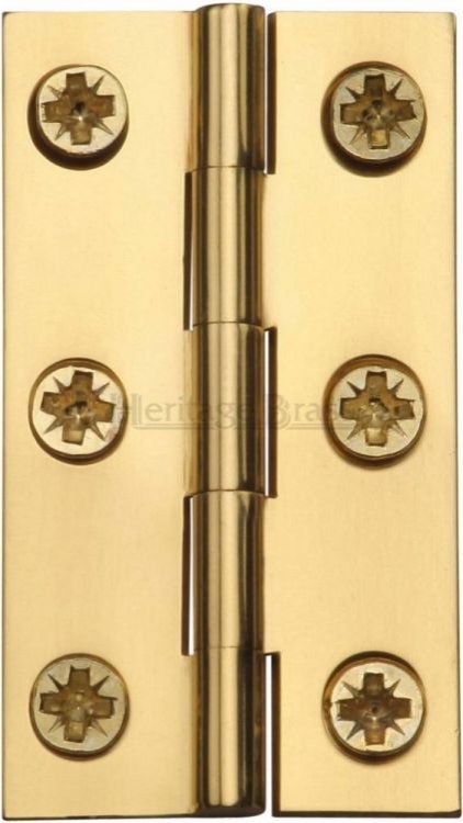 HG99-115-PB - Heritage Brass Hinge Brass 2 x 1 1/8 Polished Brass Finish