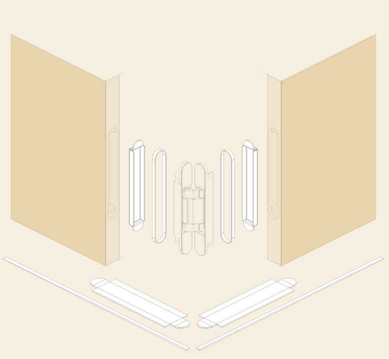 Intumescent Kit For Hinge KI.05.062 Set