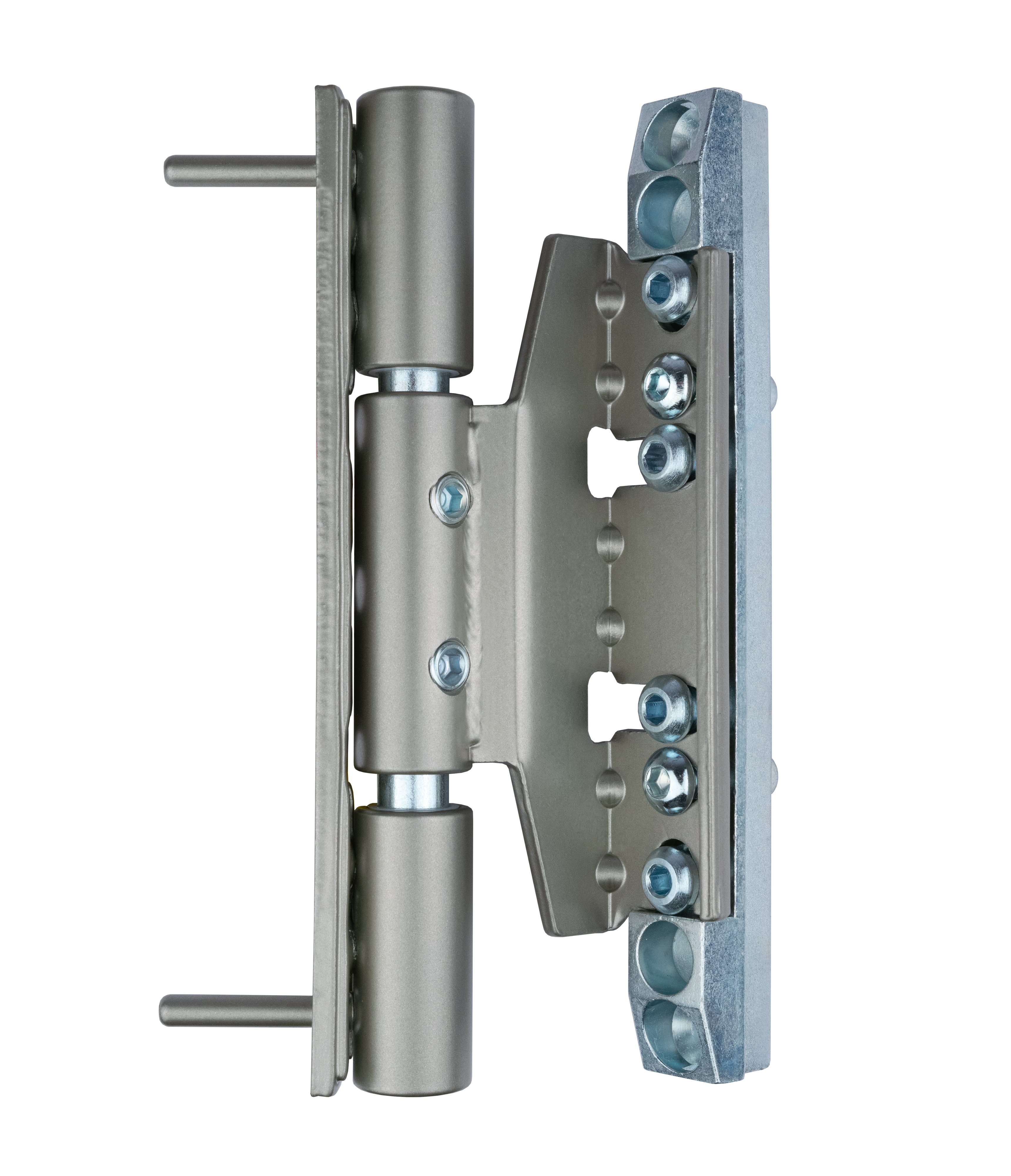 Trixacta 3D Adjustable Hinge For Profiles With European Groove With 13 mm Axis - For Heavy Doors - Capacitiy 160 Kg Grey Plastified (9F)