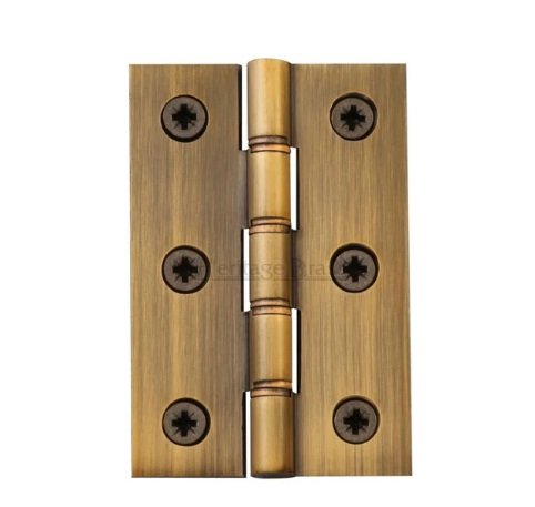 PR88-400-AT - Heritage Brass Hinge Brass With Phosphor Washers 3 x 2 Antique Brass Finish