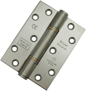 PK929 - Insignia G13 SS SQ Door Hinge H:102mm W:76mm T:3mm BSEN 1935:13: Fire Tested: Yes: Certifire: Yes - Satin Stainless Steel