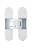 Invisacta IN305 3D Adjustable Concealed Hinge - Capacity 40 Kg - Caps Included Matt White Plastified (Ral 9016)