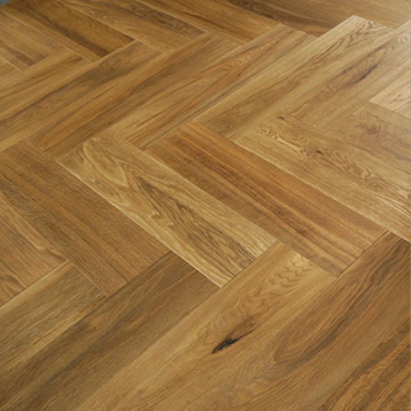 DCFL0166 Engineered Herringbone Smoke Brushed And Lacquered 18mm - Price Per Sq. Yard.