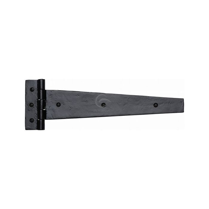 FB414 457 - Black Iron Rustic Strap Hinge 18 (Pair)