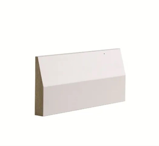 White Primed Half Splayed Architrave PG Set 2150 x 1096 x 90 x 16mm