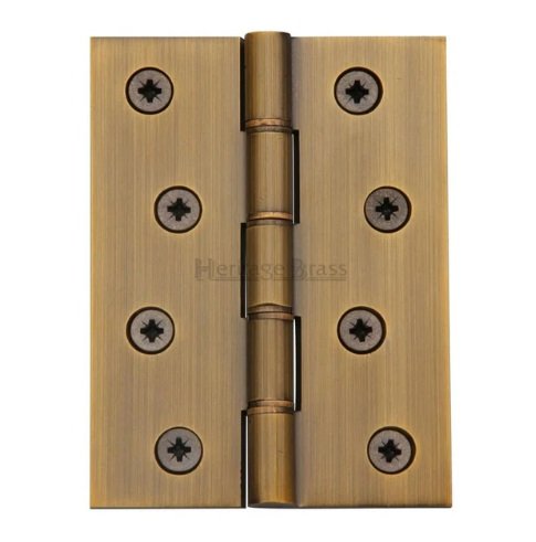 PR88-410-AT - Heritage Brass Hinge Brass With Phosphor Washers 4 x 3 Antique Brass Finish