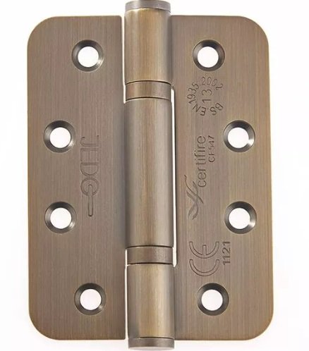 J9633AB - 102 x 76 x 3mm AB Radius PBH 3 Knuckle Hinge Pack Of 3