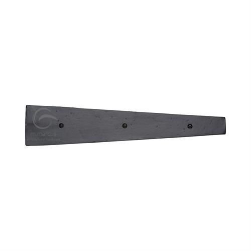 FB416 400 - Black Iron Rustic Dummy Strap Hinge 15 3/4