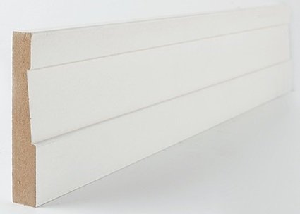 White Primed Georgian Architrave 18mm x 94mm x 2200mm - Length