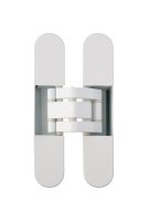 Invisacta IN235 3D Adjustable Concealed Hinge - Capacity 40 Kg - Caps Included Matt White Plastified (Ral 9016)